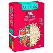Рис Art foods пропаренный порционный 4x125г