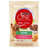 Корм Purina One Active Mini/Small с говядиной, картофелем и морковью для собак 85г