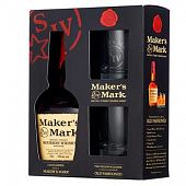 Бурбон-Виски Maker's Mark 45% 0,7 л 2 стакана