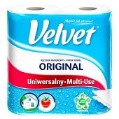 Полотенца бумажные Velvet Original двухслойные 2шт