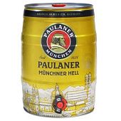 Пиво Paulaner Munchner Hell светлое 5,5% 5л