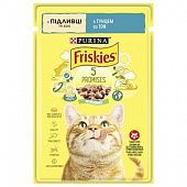 Корм для кошек Friskies с тунцом кусочки в соусе 85г
