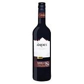 Вино Andes Merlot красное сухое 13% 0,75л