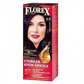 Крем-краска Florex для волос цвет баклажан