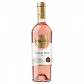 Вино Oreanda Muscat Rose розовое полусладкое 9-13% 0,75л