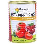 Паста томатная Домашние Продукты 28% 400г