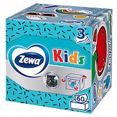 Салфетки косметические Zewa Kids Zoo Cube детские 3-х слойные 60шт