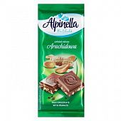 Шоколад Alpinella молочный с арахисом 90г