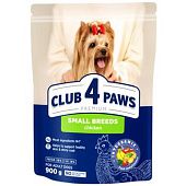 Корм сухой Club 4 Paws Premium с курицей для взрослых собак малых пород 900г