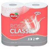 Туалетная бумага Ruta Rose Classic роза ароматизированная двухслойная 4шт