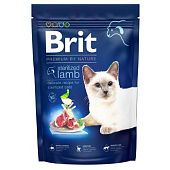 Корм сухой Brit Premium с ягненком для стерелизованных кошек 1,5кг