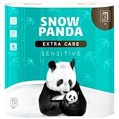 Туалетная бумага Snow Panda Sensitive 3-слойная 4шт