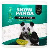 Полотенца бумажные Snow Panda Extra Care трехслойные 2шт