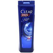 Шампунь Clear Men Classic Action 2в1 против перхоти 225мл