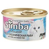 Корм Simba с тунцем и океанической рыбой для кошек 85г