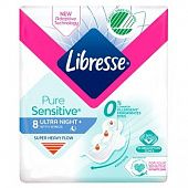 Прокладки Libresse Pure Sensitive Ultra Night 8шт