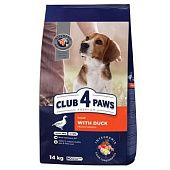 Корм сухой Club 4 Paws Premium с уткой для собак средних пород 14кг