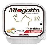 Корм Miogatto с говядиной для стерилизованных кошек 100г