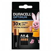 Батарейки Duracell Optimum щелочные AA 4шт