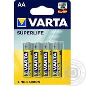 Батарейка VARTA Superlife AA BLI4 Zinc-carbon 4шт