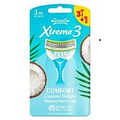 Бритва Wilkinson Sword Xtreme3 ​​Coconut Delight одноразовая 3+1шт