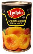 Персики Лорадо половинки в легком сиропе 820г