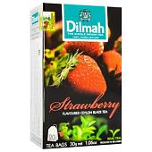 Чай черный Dilmah Клубника 1,5г*20шт