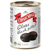 Маслины черные Diva Oliva ХХL без косточки 390г