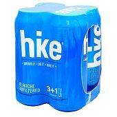 Пиво Hike Blanche светлое нефильтрованное 4,9% 0,5л x 4шт