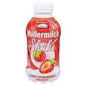Напиток молочный Muller Shake Солнечная клубника 3,5% 400г 400г