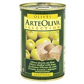 Оливки зеленые Arte Oliva с тунцом 300г
