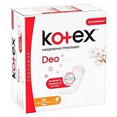 Прокладки ежедневные Kotex Deo Normal Plus 56шт