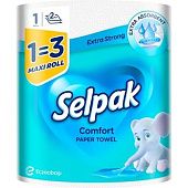 Полотенца бумажные Selpak Comfort Maxi Roll 1=3