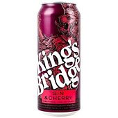 Напиток слабоалкогольный King's Bridge Gin & Cherry 7% 0,33л