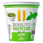 Макаронные изделия Berruto Pasta Cup Фузилли быстрого приготовления с соусом Песто 70г
