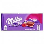 Шоколад Milka Raspberry молочный с малиной 100г