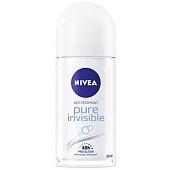 Антиперспирант шариковый Nivea Pure Invisible 50мл