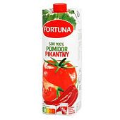 Сок Fortuna томатный пряный 1л