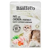 Паштет Basstett'o с курицей и овощами для кошек 85г