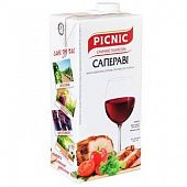 Вино Picnic Саперави красное сухое 9,5-14% 1л