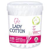 Палочки ватные Lady Cotton в банке 100шт