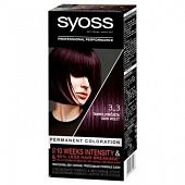 Стойкая краска для волос Syoss 3-3 Темно-фиолетовый 115мл
