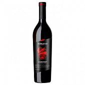 Вино красное Коблево Селект Каберне виноградное ординарное столовое сортовое сухое 13% 0,75л