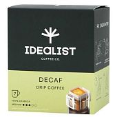 Кофе Idealist Coffee Decaf молотый без кофеина в дрип-пакете 7*12г