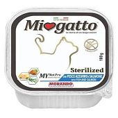 Корм Miogatto с лососем для стерилизованных котов 100г