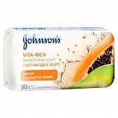 Мыло Johnson's Body Care Vita-Rich Смягчающее с экстрактом папайи 90г