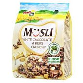 Мюсли Bona Vita с белым шоколадом и кексом 375г
