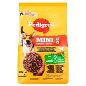 Корм сухой Pedigree с домашней птицей и овощами для собак малых пород 500г