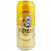 Пиво Velkopopovicky Kozel светлое 4% 0,5л